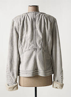 Veste casual col rond gris ELISA CAVALETTI femme