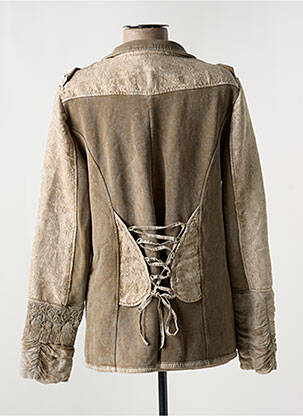 Veste casual col tailleur marron ELISA CAVALETTI femme