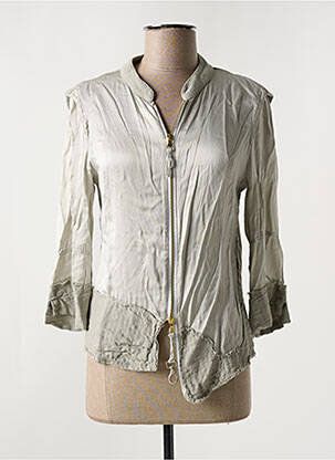 Veste casual col rond gris ELISA CAVALETTI femme