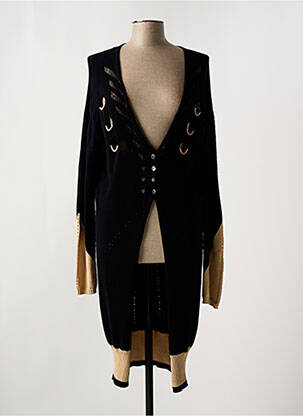 Gilet manches longues stretch noir ELISA CAVALETTI femme