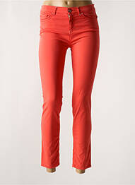 Pantalon 7/8 stretch taille normale rouge ELISA CAVALETTI femme