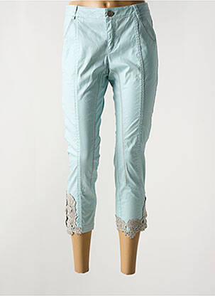 Pantacourt stretch taille normale bleu ELISA CAVALETTI femme