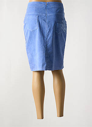 Jupe mi-longue taille normale bleu ELISA CAVALETTI femme