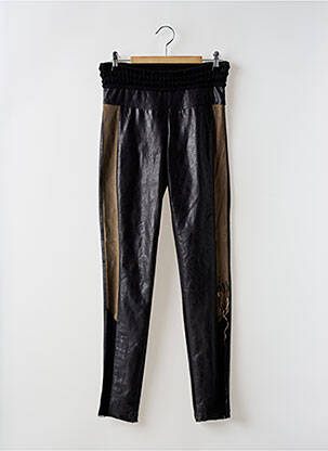 Legging tissage simili-cuir taille normale noir ELISA CAVALETTI femme