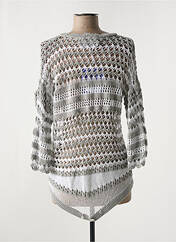 Gilet manches longues gris ELISA CAVALETTI pour femme seconde vue