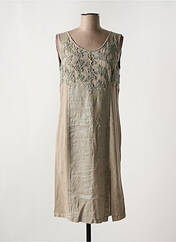 Robe mi-longue marron ELISA CAVALETTI pour femme seconde vue