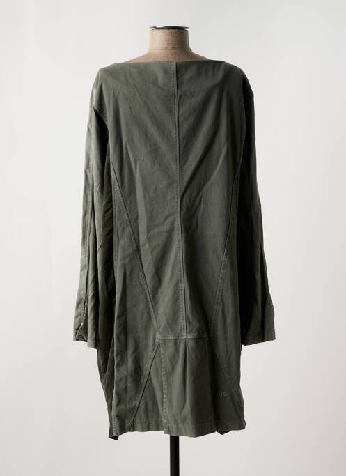 Robe mi-longue manches longues manches longues vert ELISA CAVALETTI femme