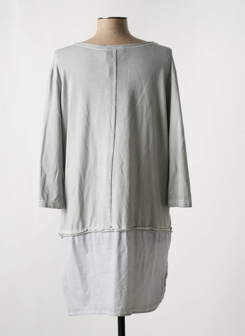 Tunique manches longues col v gris ELISA CAVALETTI femme