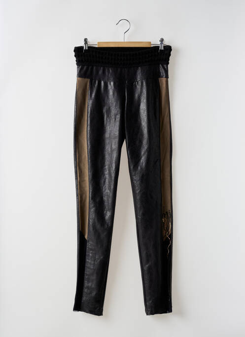 Legging tissage simili-cuir taille normale noir ELISA CAVALETTI femme