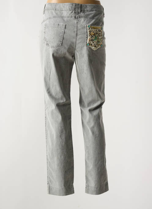 Pantalon droit gris ELISA CAVALETTI pour femme