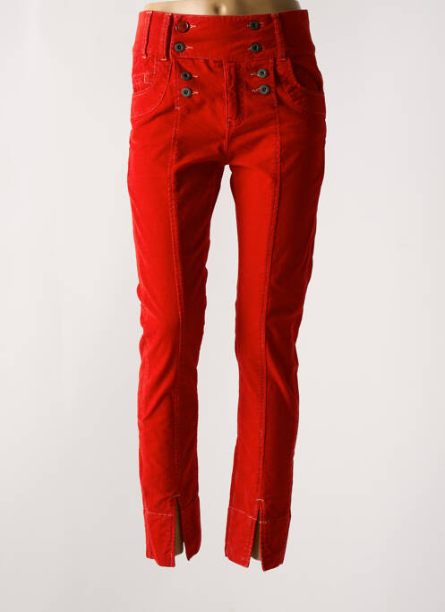 Pantalon slim rouge ELISA CAVALETTI pour femme