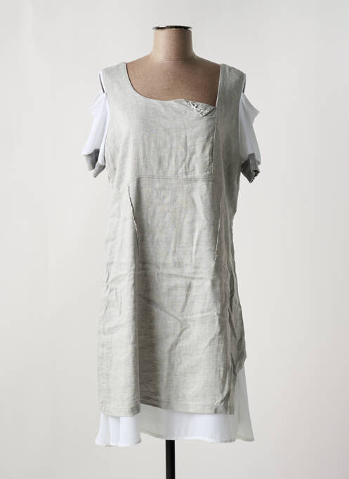 Robe mi-longue gris ELISA CAVALETTI pour femme