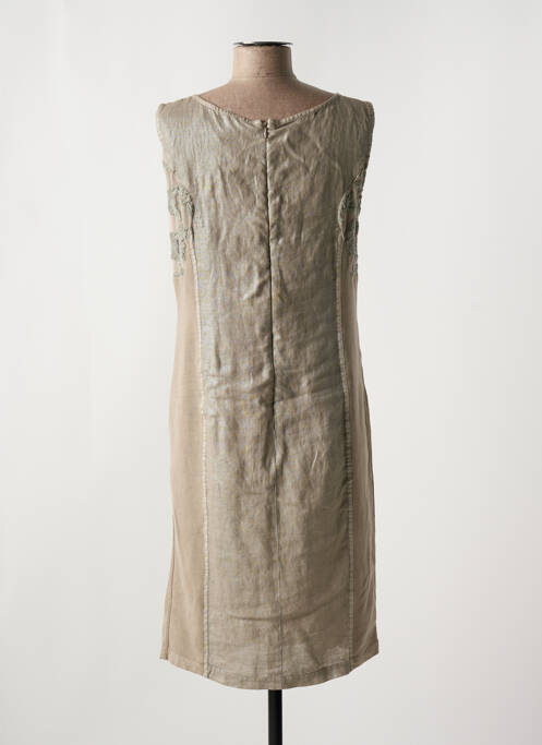 Robe mi-longue marron ELISA CAVALETTI pour femme