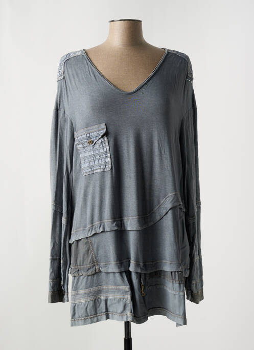 T-shirt gris ELISA CAVALETTI femme