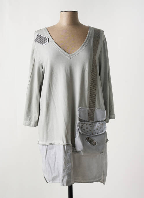 Tunique manches longues gris ELISA CAVALETTI pour femme