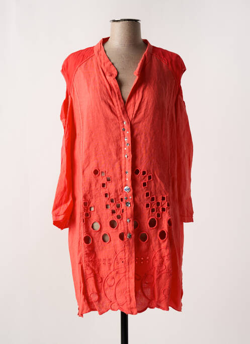 Tunique manches longues orange ELISA CAVALETTI pour femme