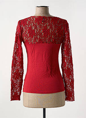 T-shirt manches longues manches longues rouge LE BOURGET femme