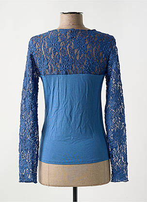 T-shirt manches longues manches longues bleu LE BOURGET femme