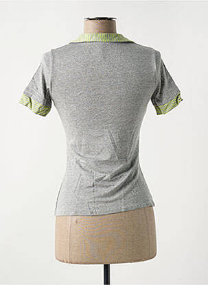 Polo stretch manches courtes gris LE BOURGET femme