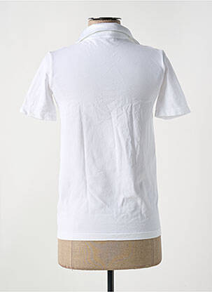 Polo coupe droite manches courtes blanc LE BOURGET femme