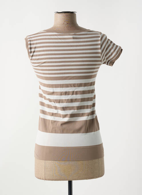 T-shirt stretch manches courtes blanc LE BOURGET femme