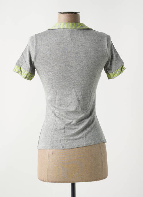 Polo stretch manches courtes gris LE BOURGET femme