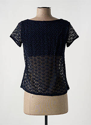 Top stretch manches courtes bleu LE BOURGET femme