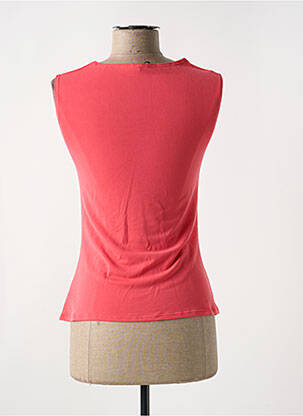 Top stretch sans manche rouge LE BOURGET femme