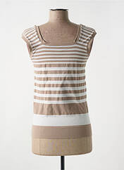 Débardeur marron LE BOURGET pour femme seconde vue