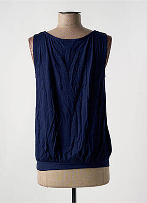 Top stretch sans manche bleu LE BOURGET femme