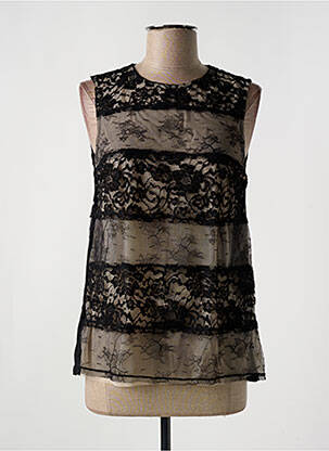Top sans manche sans manche noir LE BOURGET femme