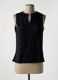 Top stretch sans manche noir LE BOURGET femme