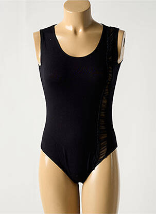 Body col rond sans manche noir LE BOURGET femme