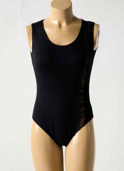 Body stretch sans manche noir LE BOURGET femme