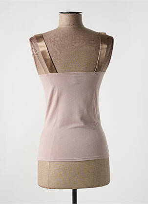 Top stretch sans manche beige LE BOURGET femme