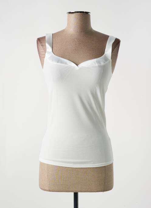 Top blanc LE BOURGET pour femme