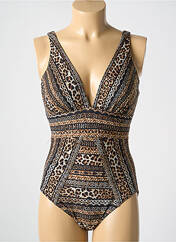 Maillot de bain 1 pièce marron MIRACLESUIT pour femme seconde vue