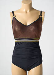 Maillot de bain 1 pièce noir MIRADONNA pour femme seconde vue