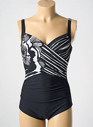 Maillot de bain 1 pièce noir MIRADONNA pour femme