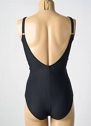 Maillot de bain 1 pièce stretch haut soutien-gorge moulé noir MIRADONNA femme
