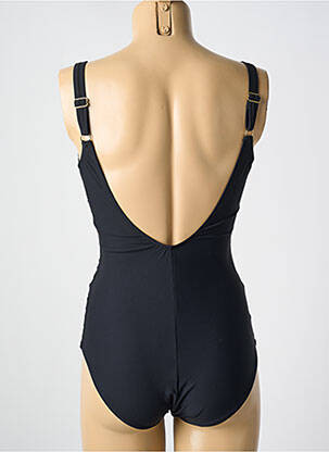 Maillot de bain 1 pièce stretch haut soutien-gorge moulé noir MIRADONNA femme