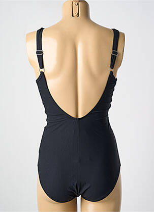 Maillot de bain 1 pièce stretch haut soutien-gorge moulé noir MIRADONNA femme