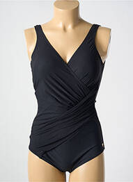 Maillot de bain 1 pièce stretch haut soutien-gorge moulé noir MIRADONNA femme