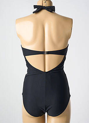 Maillot de bain 1 pièce stretch haut soutien-gorge moulé noir MIRADONNA femme