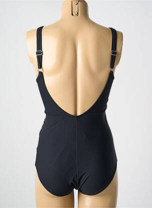 Maillot de bain 1 pièce stretch haut soutien-gorge moulé noir MIRADONNA femme