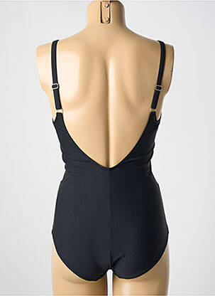Maillot de bain 1 pièce stretch haut soutien-gorge moulé noir MIRADONNA femme