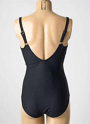 Maillot de bain 1 pièce stretch haut soutien-gorge moulé noir MIRADONNA femme