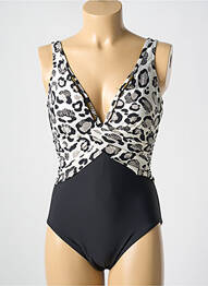 Maillot de bain 1 pièce stretch haut soutien-gorge moulé noir MIRACLESUIT femme
