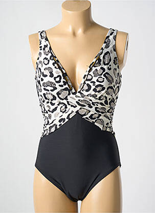 Maillot de bain 1 pièce stretch haut soutien-gorge moulé noir MIRACLESUIT femme