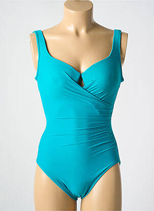 Maillot de bain 1 pièce stretch haut soutien-gorge moulé bleu MIRACLESUIT femme